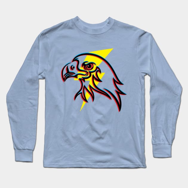 Thunder Eyes Long Sleeve T-Shirt by martinussumbaji